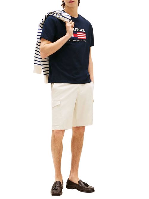 T-shirt blu in cotone Tommy Hilfiger | MW0MW39843DW5